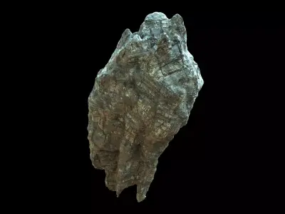 Rock Cliff Geo Free low-poly 3D model
