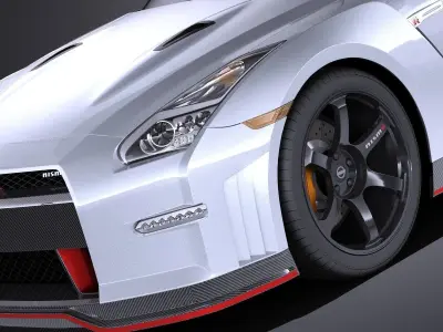 Nissan GT-R Nismo 2015 VRAY 3D model
