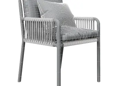 Armchair Cooper Pradex 3d model Low-poly 3D model