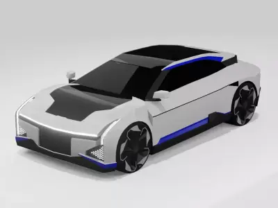 Hiphi Z  Low-poly 3D model