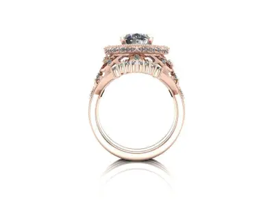 Arabic Fashion Ring 3D model