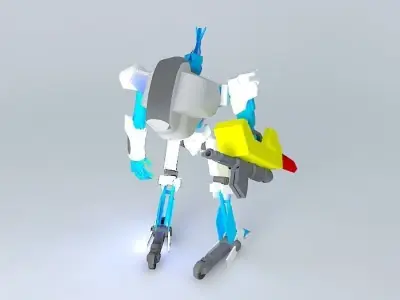 byakuen robot Free 3D model
