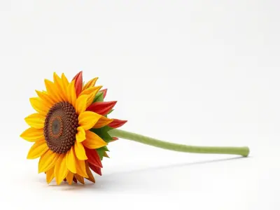 Decorative Sunflower Blossom 3D Model Pack Low-poly 3D model