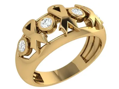Round Bezel Ring 3820 3D print model