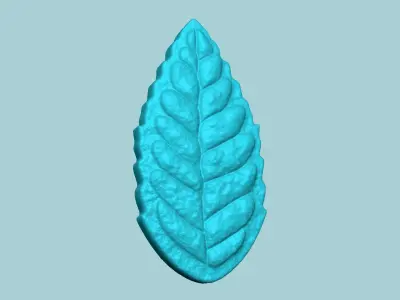 Peppermint Leaf Mold - Artificial Herb Molding Tool 3D print model