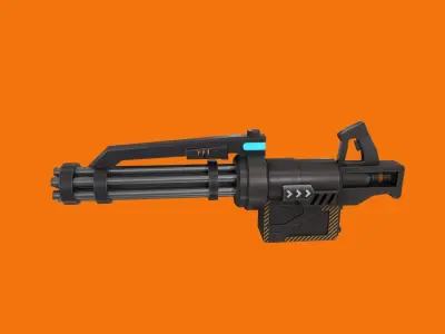 SCI-FI Weapons pack 1 Low-poly 3D model