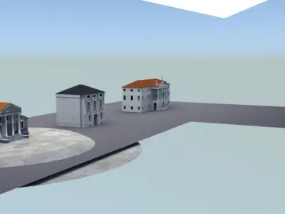 3 Palladian Palaces ARCHITECTURE 3D model