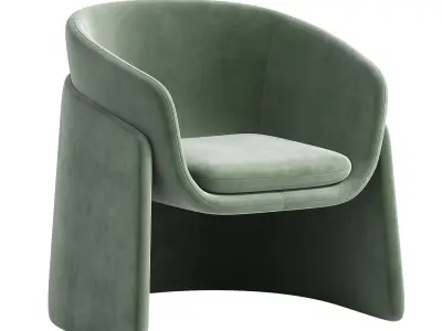 Seba Lounge Armchair By Davis 3D model