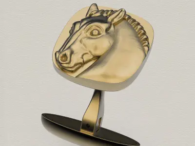 CuffLinks Horse 3D print model