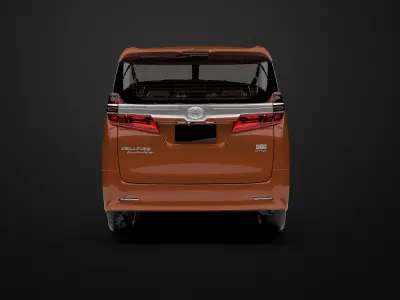 Toyota Vellfire 2022 3d model Low-poly 3D model