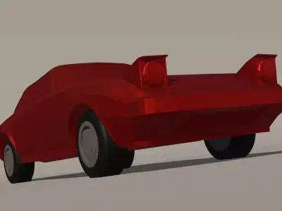 Mazda Rx7-fb Low poly Low-poly 3D model
