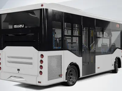 Isuzu Novociti Life Bus Low-poly 3D model
