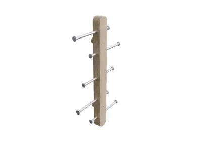 PLOGA vertical hook bar Low-poly 3D model