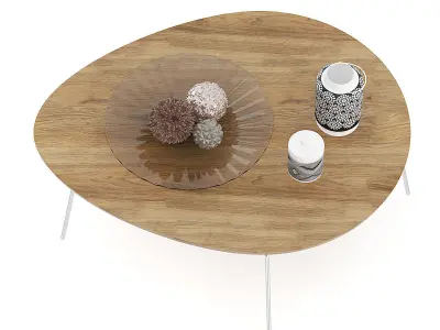 Table with Vases 3D model