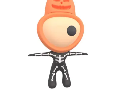 Rato Character 003 Halloween Rato Low-poly 3D model