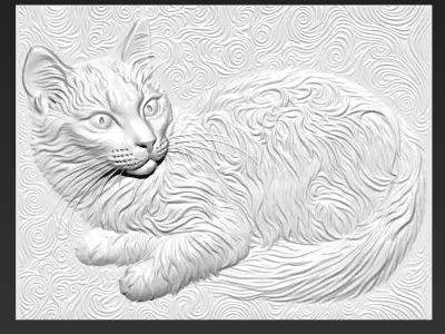 Cat A44 3D print model