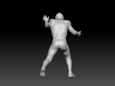 nfl runner tackle 3D print model