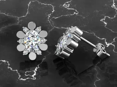 Jewelry Earring 3D print model