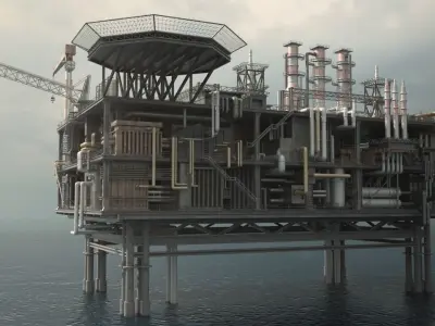 Oil Platform 3D model