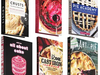 148 decorative books set 19 kitchen and cooking P05 3D model