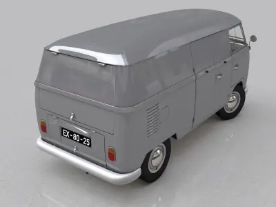 VOLKSWAGEN TRANSPORTER CARGO - 1964 3D model
