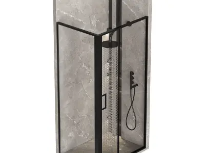 Shower cabin 02 3D model