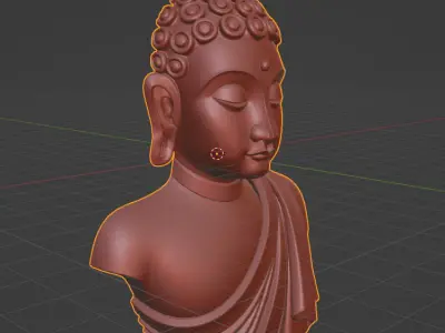 Wall Buddha  Buddha Wall Sculpture 3D print model