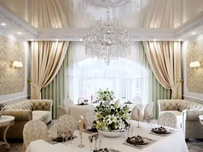 Cafe interior classic 3D model