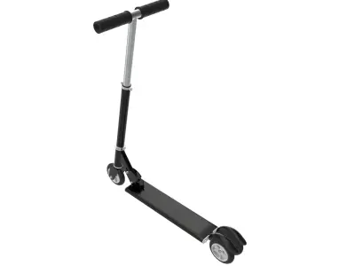Kick scooter black 3D model