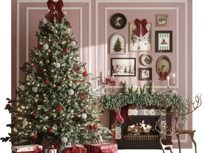 Christmas Decoration Set 05 3D model