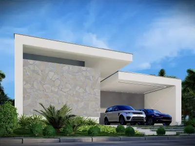 CASA ESTILO MODERNA COM BALANCO 3D model