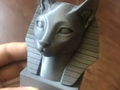 Cat sculpture 3D print model