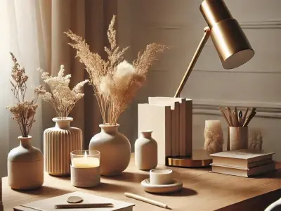 Beige Set Low-poly 3D model