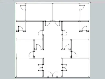 Open Floor Plan 3D model
