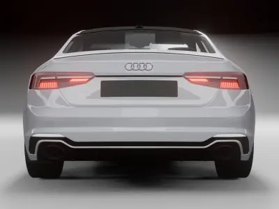 Audi rs5 car model Low-poly 3D model