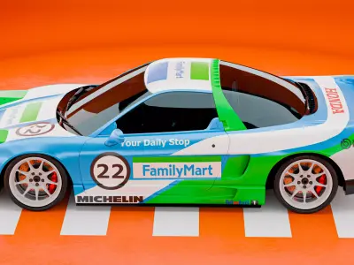 Honda NSX with custom Livery 3D model