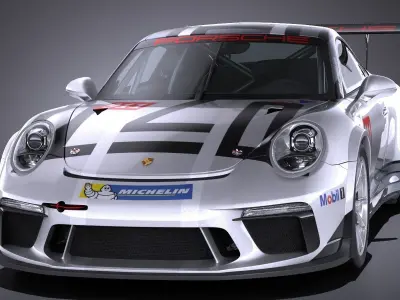 Porsche 911 GT3 Cup 2017 3D model