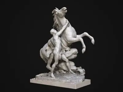 Marly Statue Low-poly 3D model