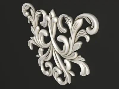 Carved decor  3D model purchase