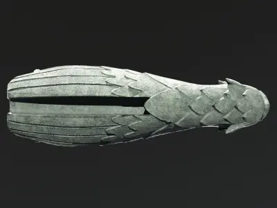 Waterspout Gargoyle Owl Parrot Low-poly 3D model