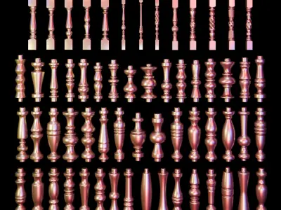 Balusters 60 3D model