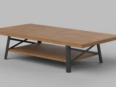 table Low-poly 3D model