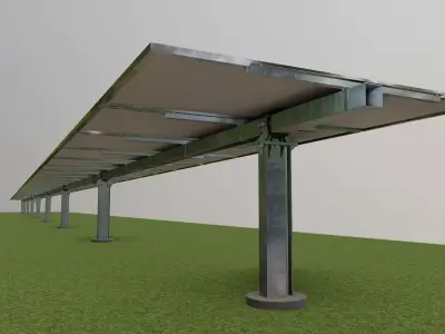 Solar Tracking Systems 3D model