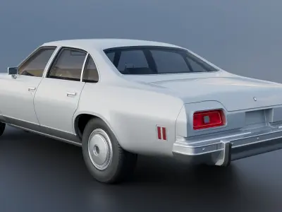 Chevrolet Malibu 4 Door 1974  3D print model