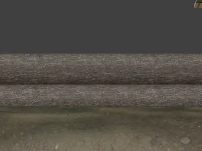 medieval sawmill 3D model
