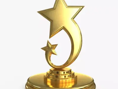 Award Trophy 12 Low-poly 3D model