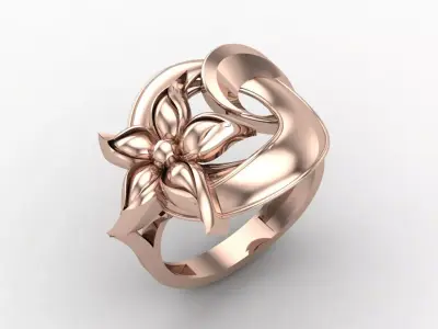 Plain Ring Women Ready STL 3DM Models Womens Rings 3D models 3D print model 27
