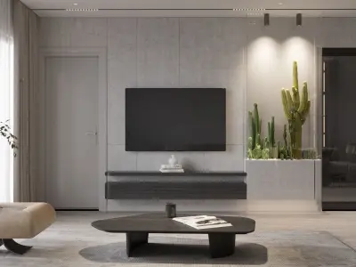 Interior 3D Model Living Room Design 3D model
