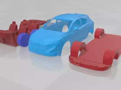 Nissan Qashqai 2025 - Separate Parts STL Model 3D print model