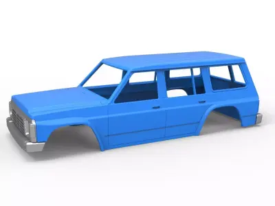 Shell of vintage SUV Version 2 Scale 1 to 25 3D print model